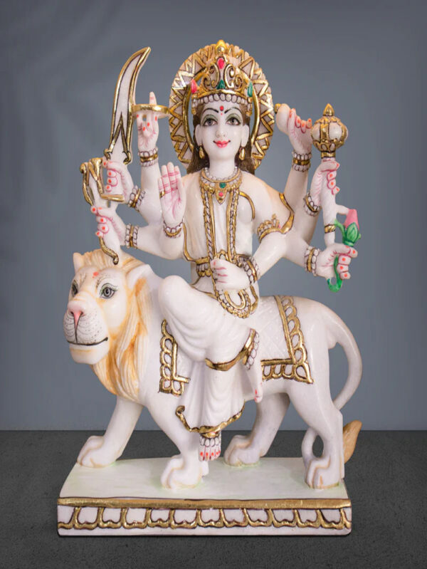1 Feet Durga Mata Marble Murti