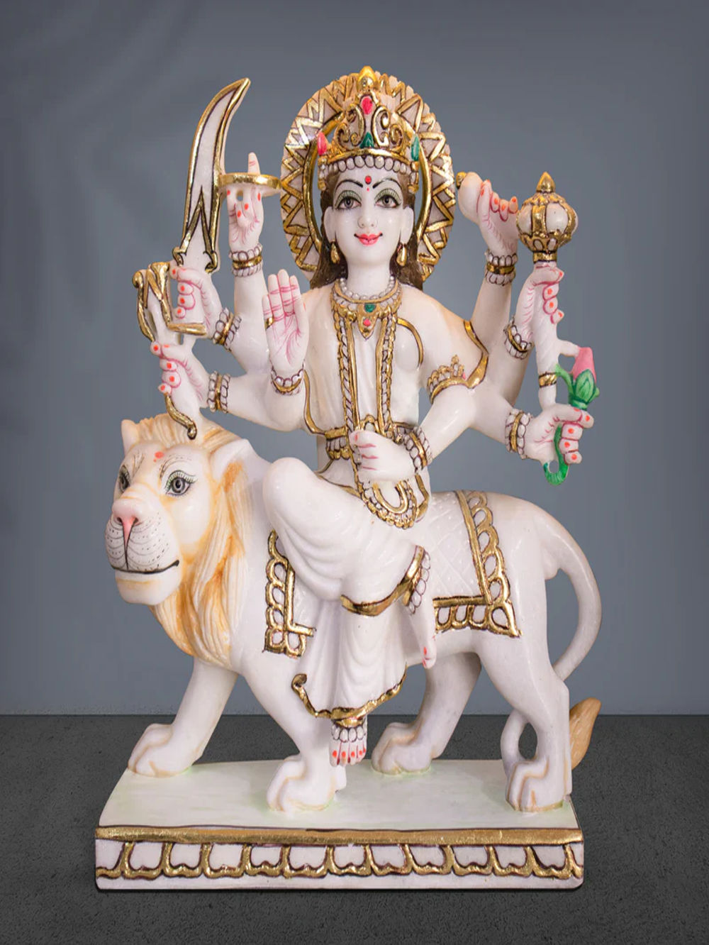 1 Feet Durga Mata Marble Murti 1 Feet Durga Mata Marble Murti