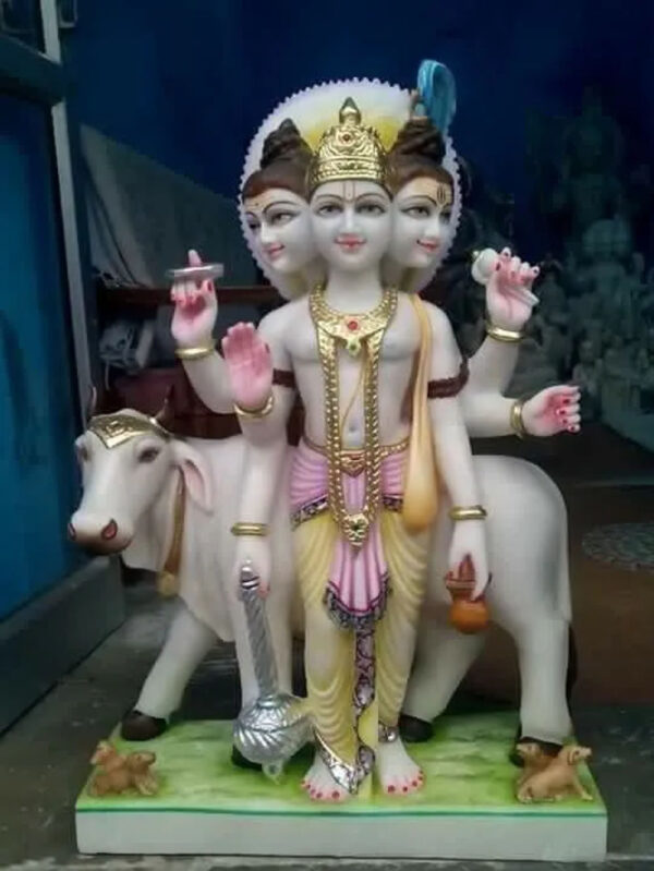 1.5 Feet Duttatreya Marble Murti