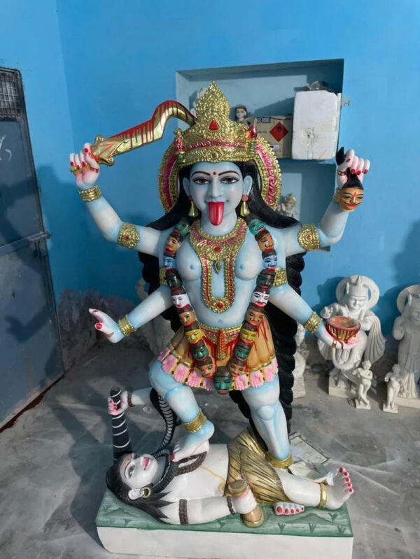2 feet Kali Shyama Kali Marble Statue