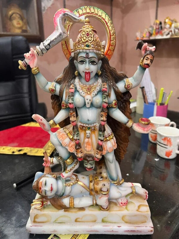 Dakshin Kali Mata Marble Statue murti
