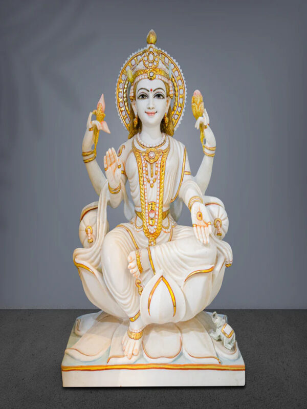 2 Feet Laxmi Mata Marble Murti