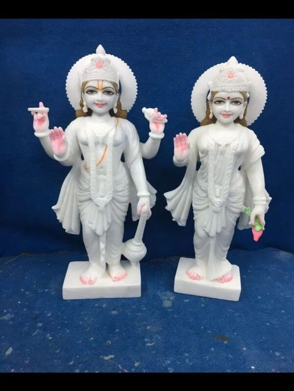 2 Feet Laxmi Narayan Makrana Marble Murti