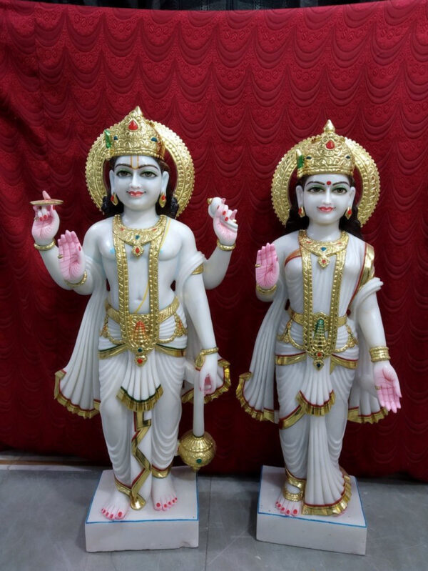 1.5 Feet Laxmi Narayan Marble Murti