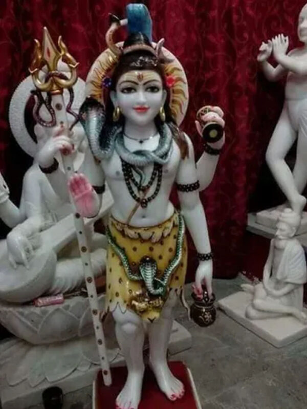 2 Feet Mahadev Marble Murti