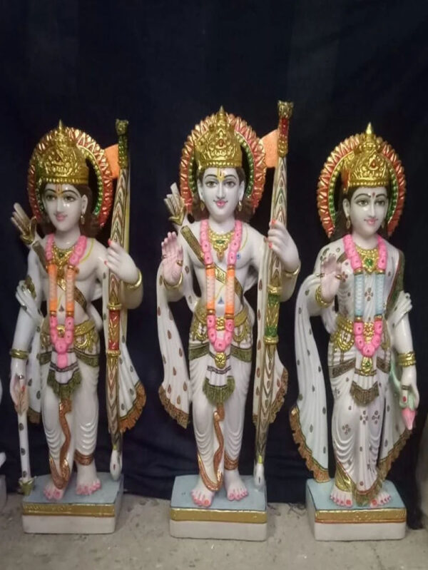 2 Feet Ram Darbar Makrana Marble Murti