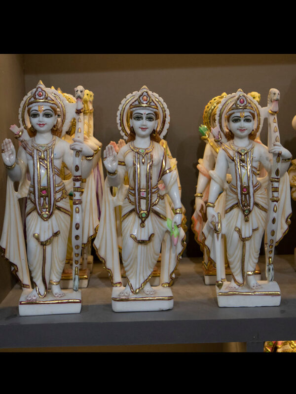 2 feet Ram Laxman Sita Marble Statue