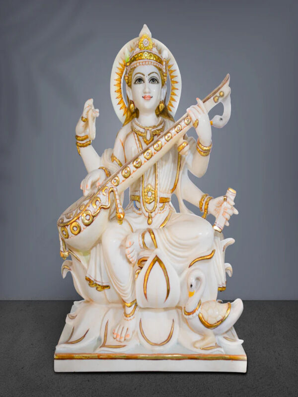 Saraswati Marble Murti
