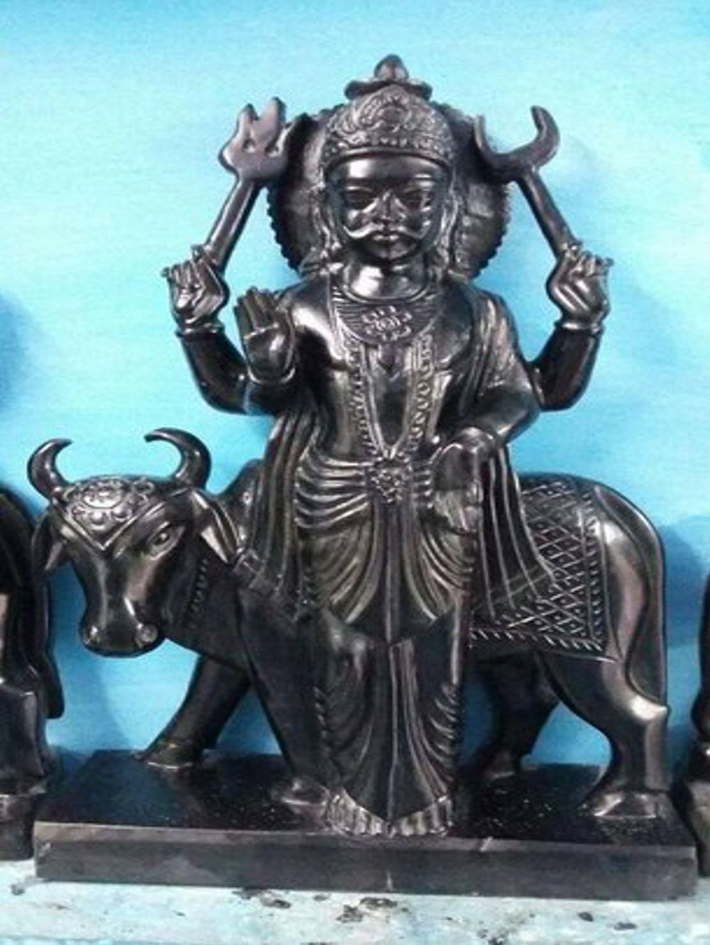 1.5 Feet Shani Dev Marble Murti 1.5 Feet Shani Dev Marble Murti