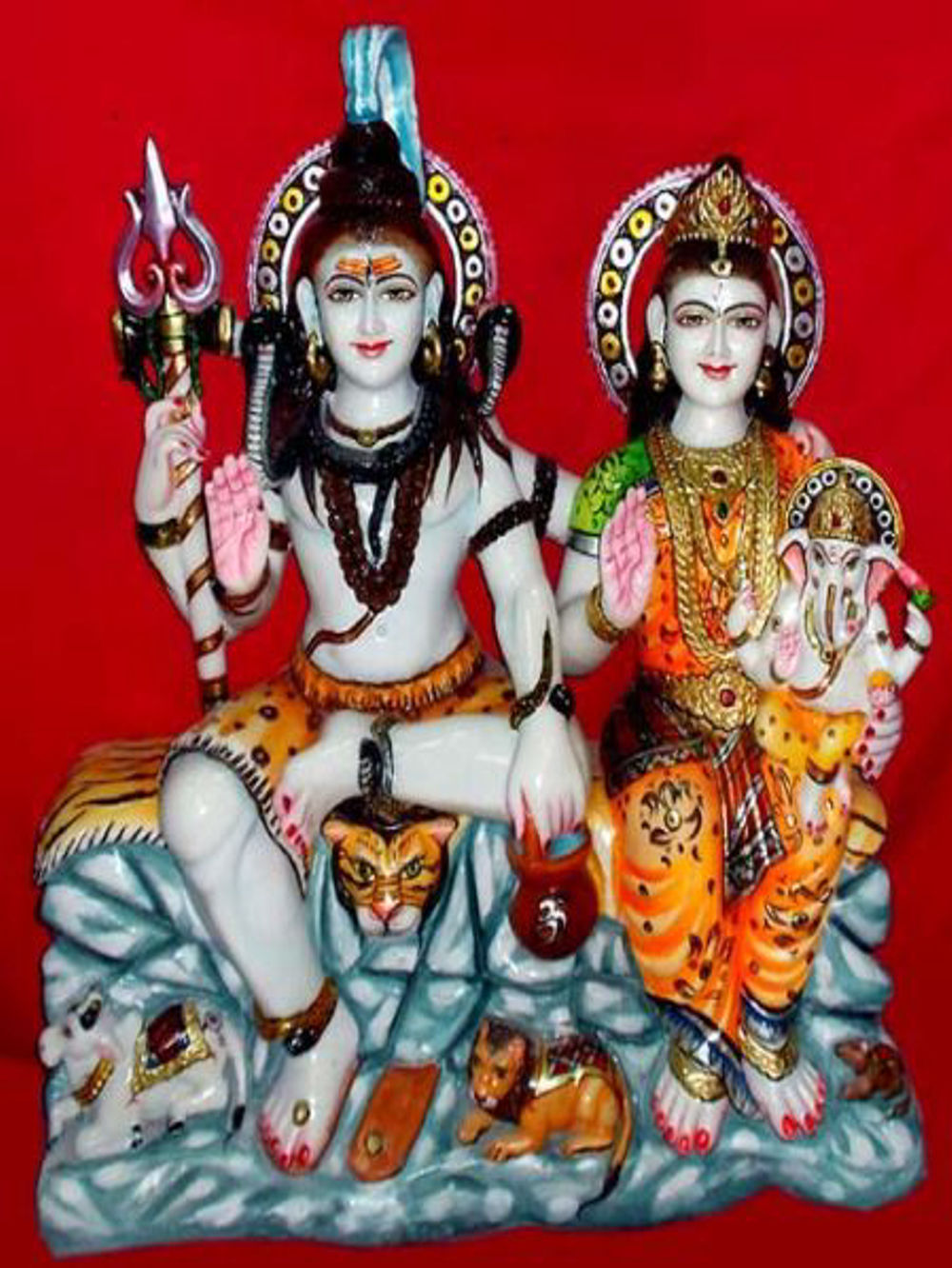 3 Feet Shiv Parvati Marble Murti 3 Feet Shiv Parvati Marble Murti